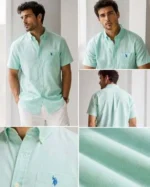 Short sleeve linen blend pocket shirt U.S.Polo