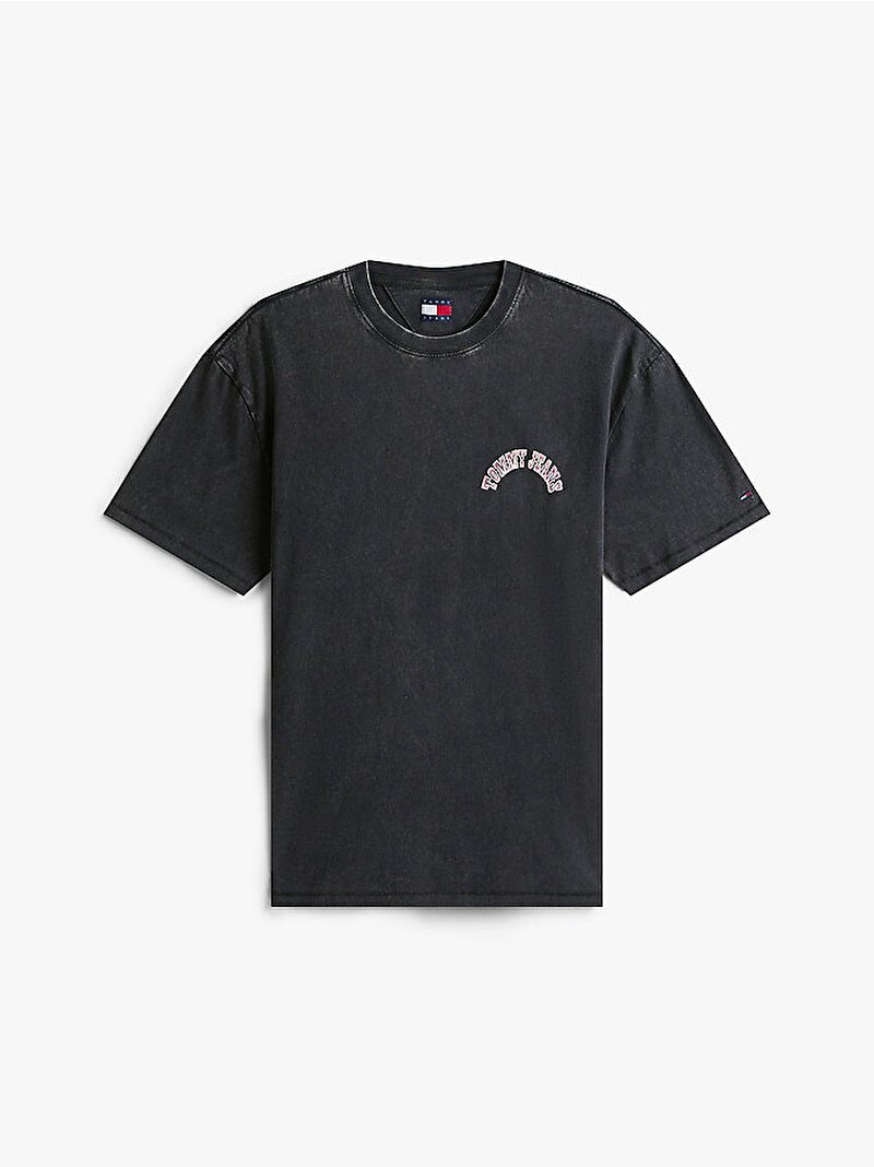 638941548817193231 Tommy Jeans outdoors graphic T-shirt in black - Image 1