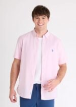 Short sleeve linen blend pocket shirt U.S.Polo - Image 3