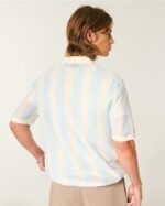 Boxy Short-Sleeve Soccer Sweater Polo - Image 3