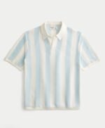 Boxy Short-Sleeve Soccer Sweater Polo - Image 2