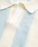 Boxy Short-Sleeve Soccer Sweater Polo