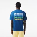 Lacoste Washed Effect Ombré Lacoste Print T-shirt - Image 5
