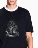 A/X Anchor-Print Cotton T-Shirt