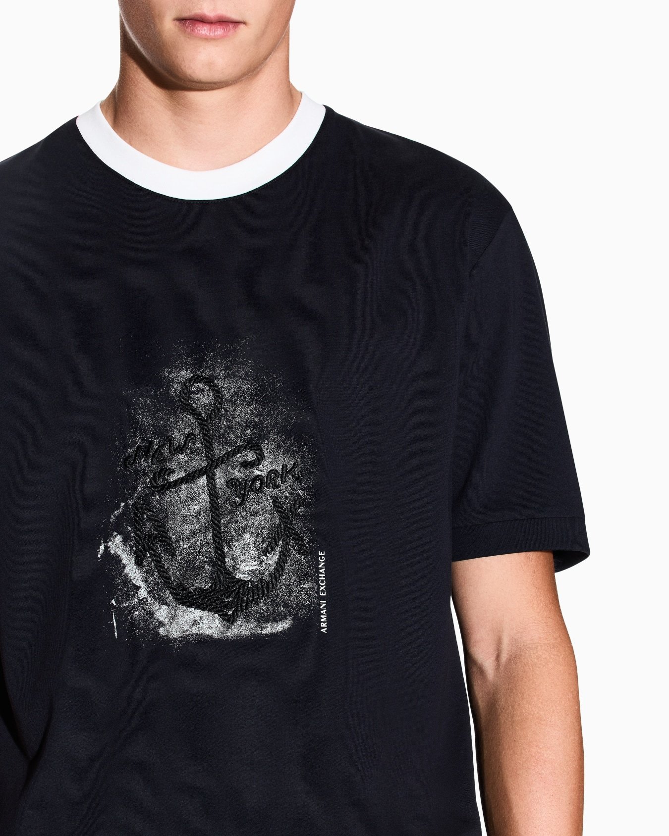 XM001075_AF12308_UB101_A_FW2025 A/X Anchor-Print Cotton T-Shirt - Image 1