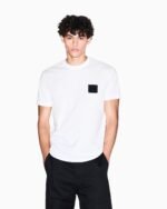 Armani Exchange Regular fit T-shirt with patch in white - Image 2