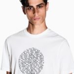 Armani Exchange Slim fit circle print T-shirt