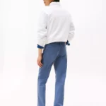 Garment Washed Straight 5-Pocket Pant
