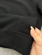 Lacoste Black Waffle Knit Tee