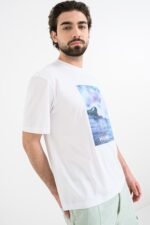 Cotton-jersey T-shirt with printed artwork - Image 2